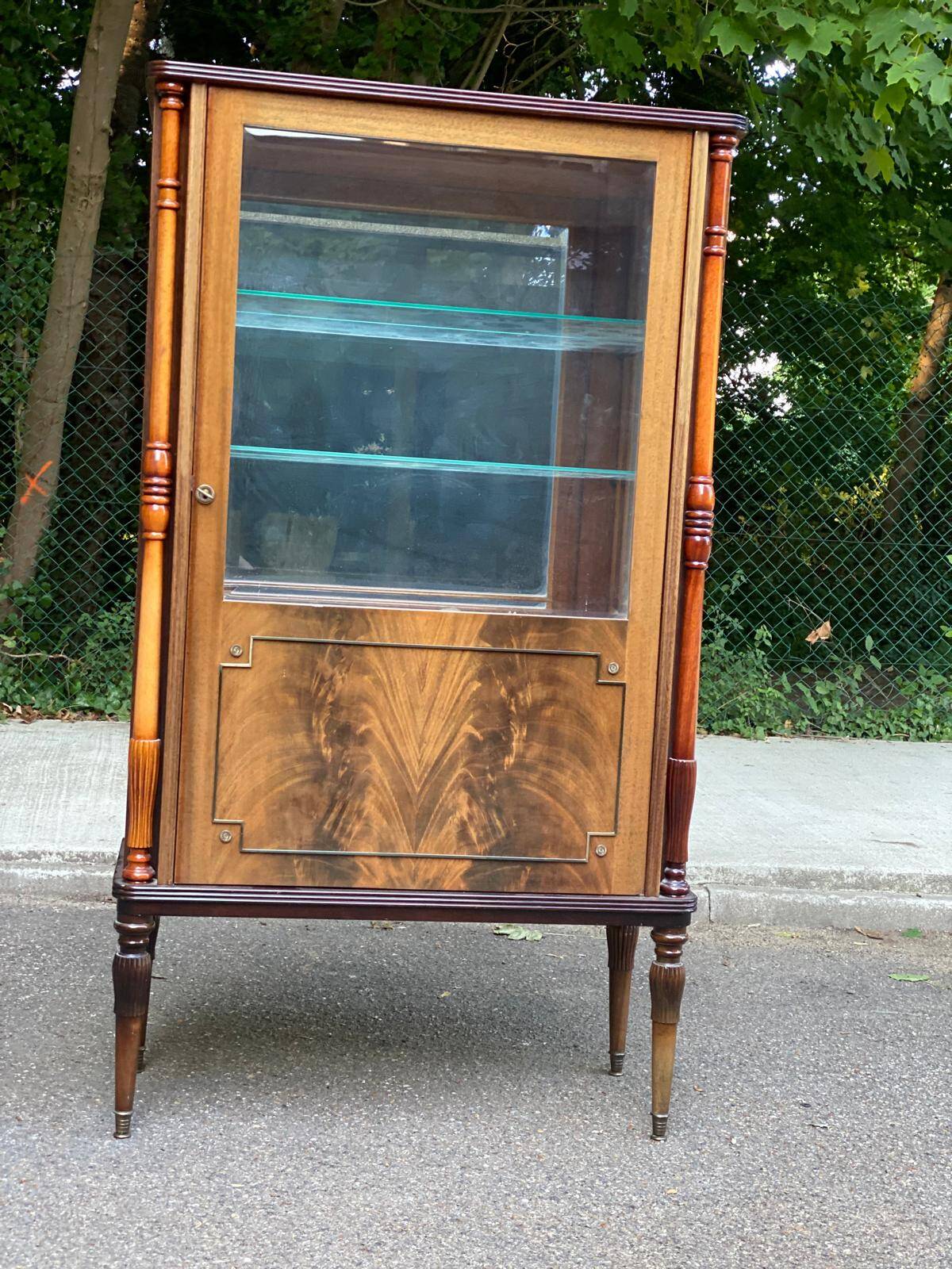 Scandinavian art deco rosewood display cabinet