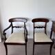 Antique Georgian mahogany dining table and 10 chairs