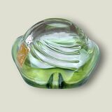 Ashtray / pocket tray Murano F.lli Toso “Chambord” green, 1960s