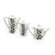 Arzberg chocolate coffee trio of teapots