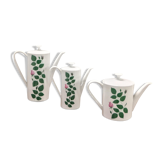Arzberg chocolate coffee trio of teapots