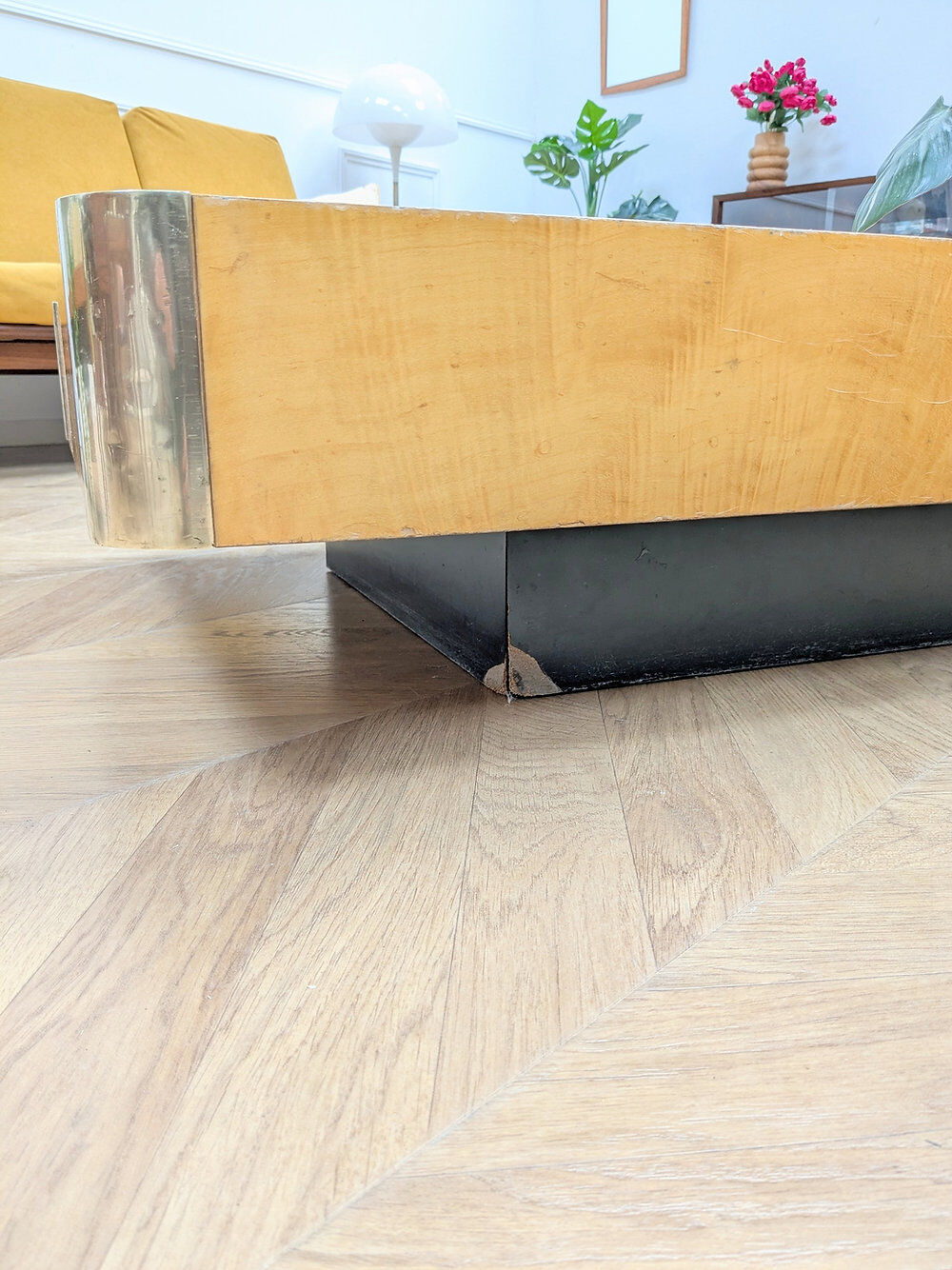 Table basse vintage par Jean Claude Mahey