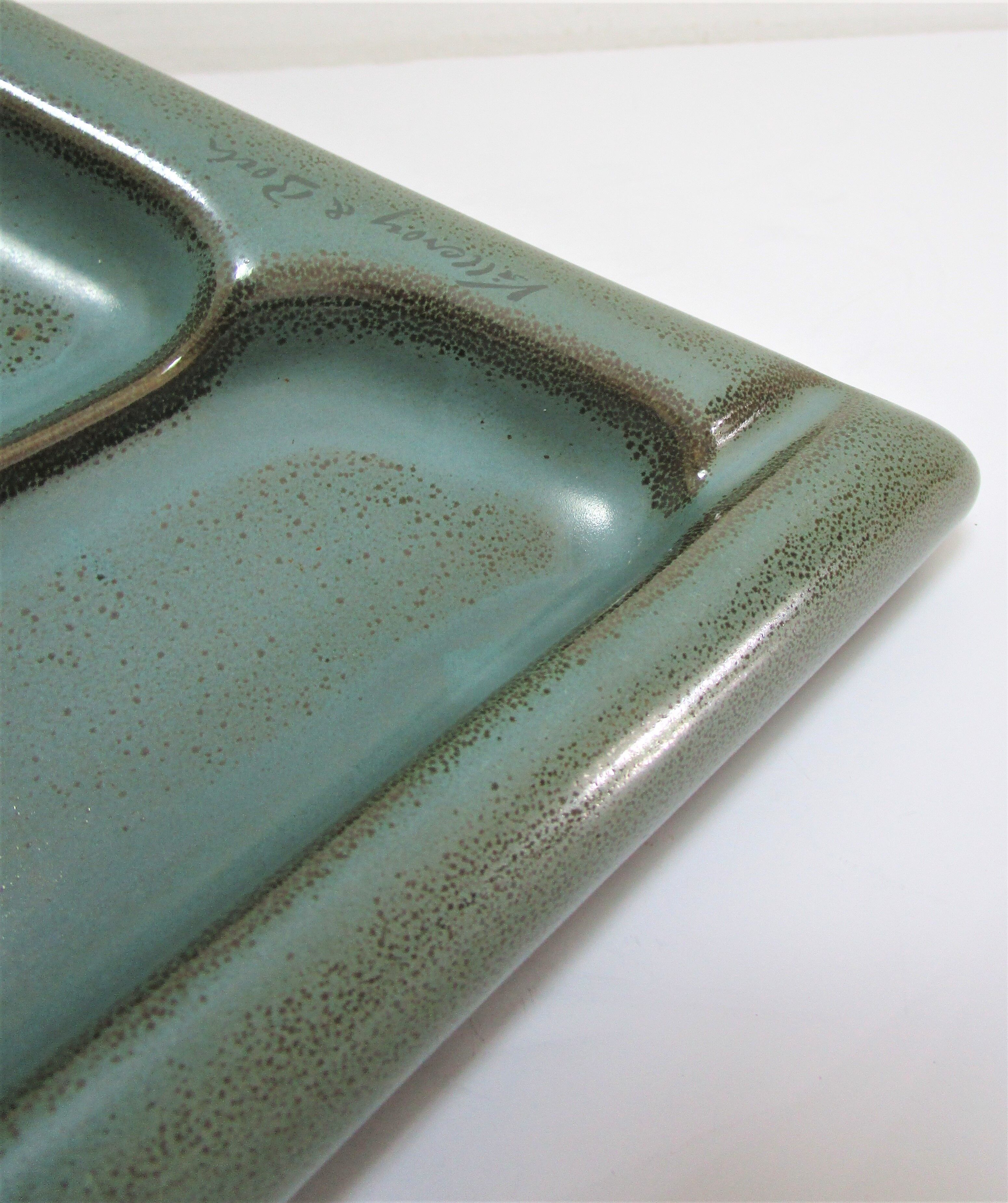 Triangular ceramic ashtray villeroy & boch