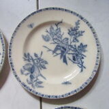 Plates earth fire batch of 6 birds vintage decorations