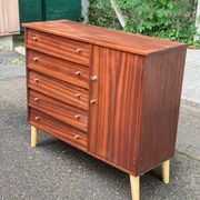 Scandinavian mahogany buffet sideboard from the 1950s.
