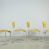 Rare vintage dining chairs in Finnish style by ILMARI LAPPALAINEN, 1960s