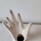 Hand-shaped ring vase