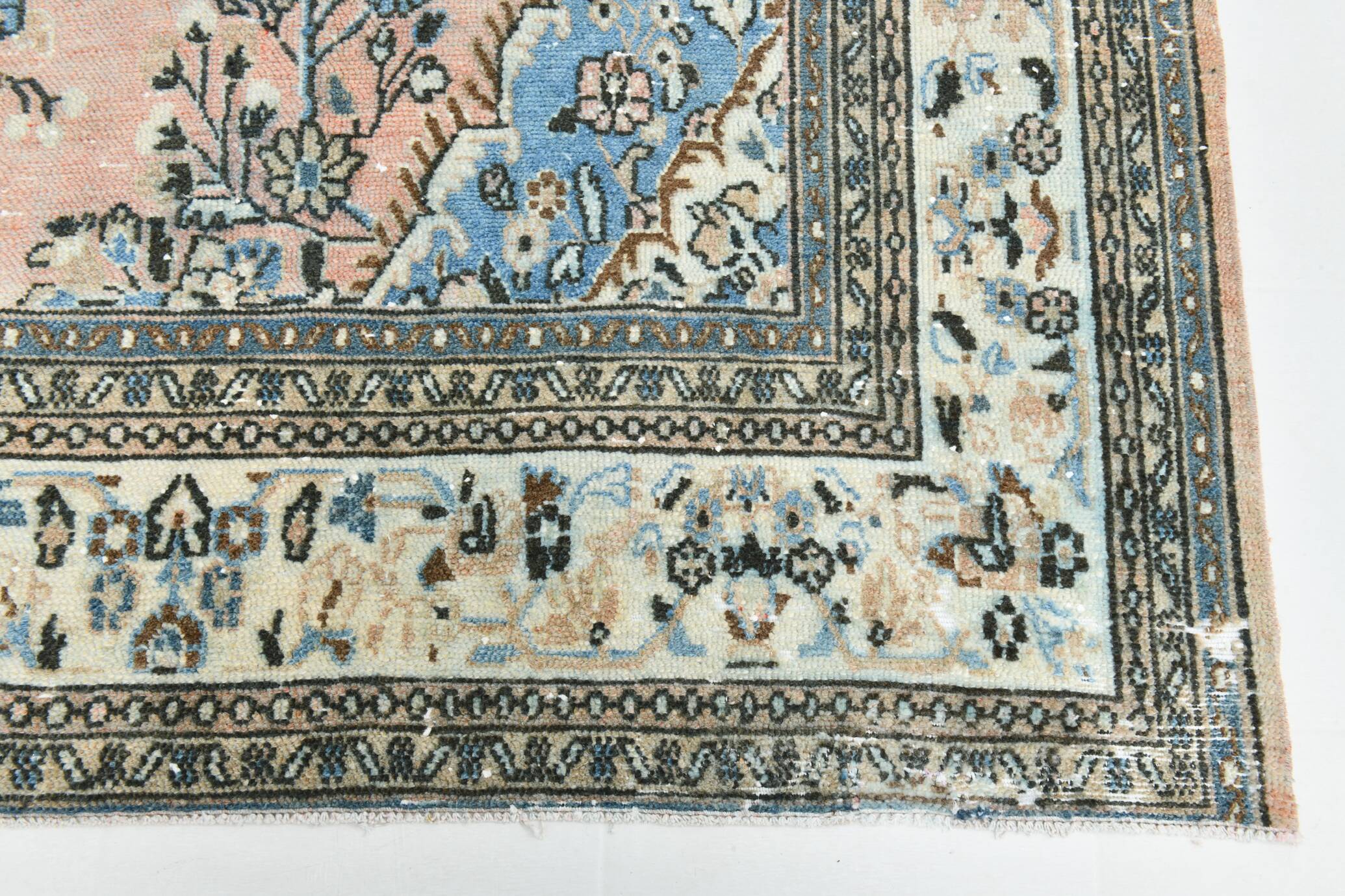 Salmon & Blue Classic Persian Rug, 318x410Cm