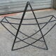Umbrella stand painted metal star