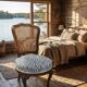 Flying chair in Louis XV style, cane backrest, perfect seat.