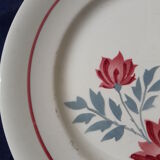 3 longwy model Longwy earthenware dessert plates 21 cm
