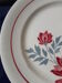 Set de 3 assiettes à dessert en faïence de Longwy  modèle Véronique diam 21 cm