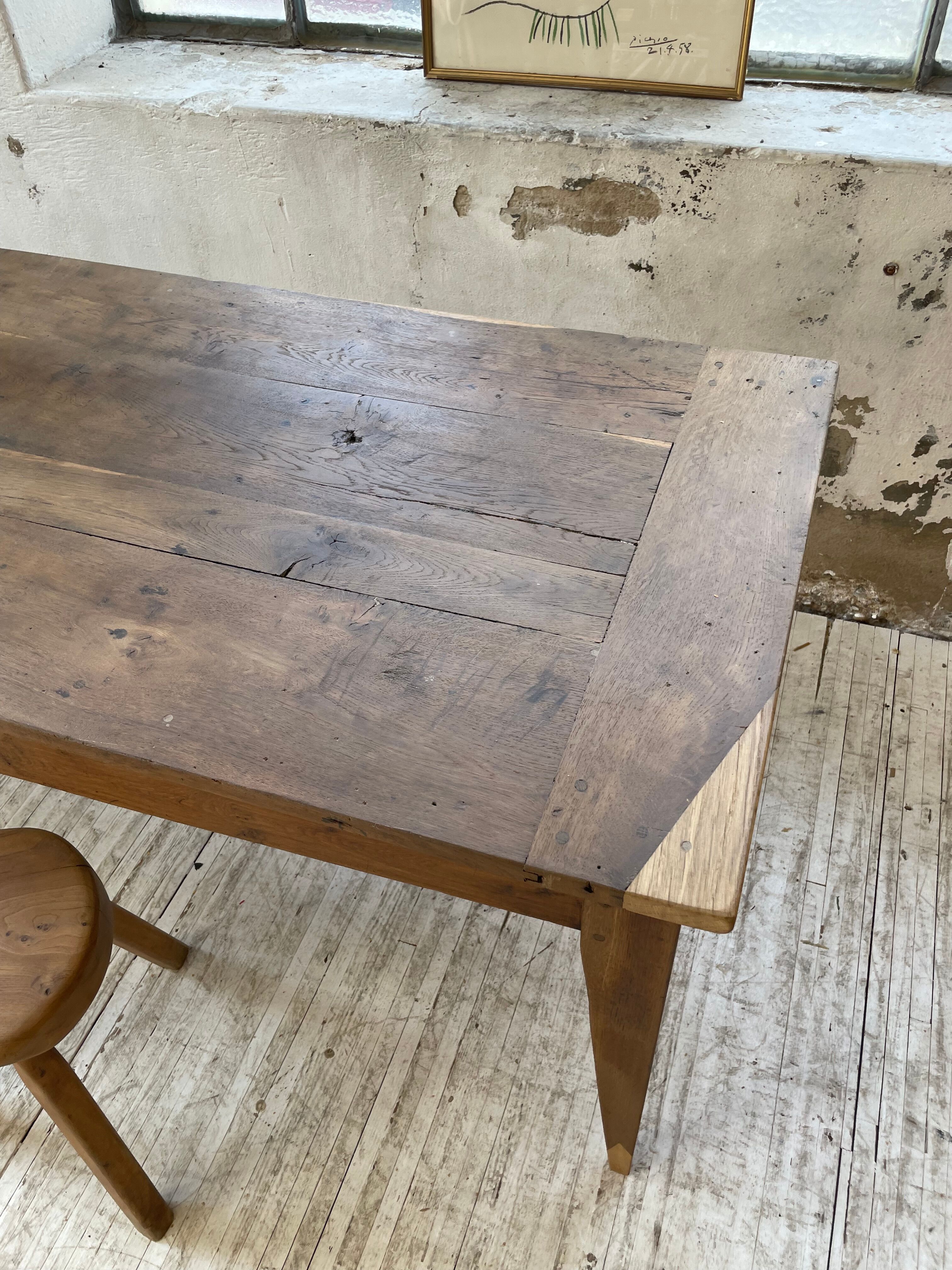 Oak farmhouse table