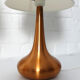 Pair of table lamps Orient copper finish Jo Hammerborg for Fog & Morup, Denmark, 1960s