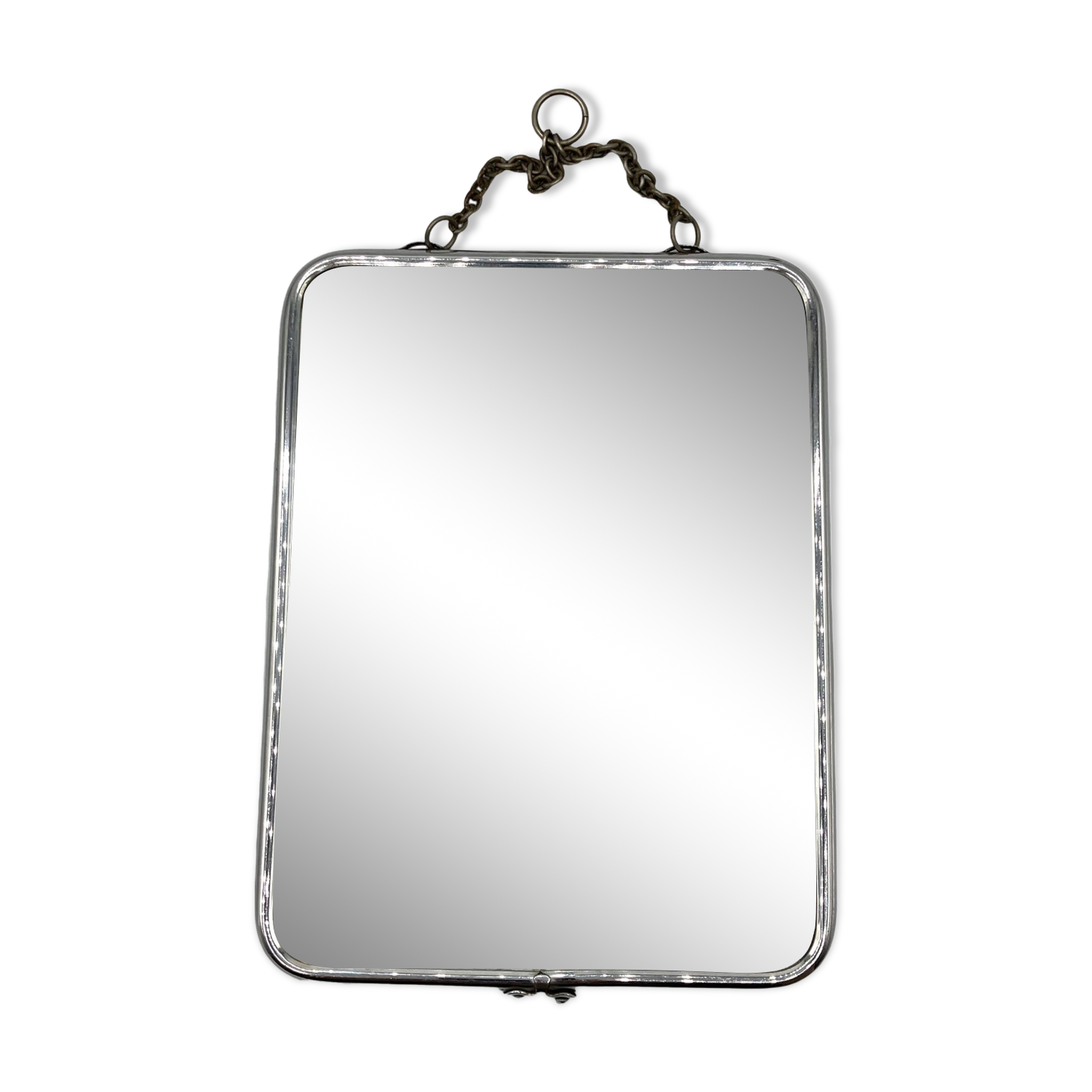 Chrome barber mirror with beveled glass • 1960s