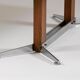 Vintage rosewood and brushed metal coffee table, 1960s