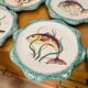 Fish-decorated service