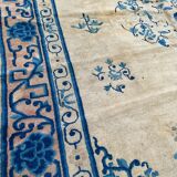 Tapis ancien chinois pékin fait main 194x260 cm