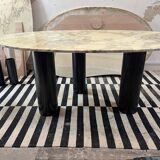 Marble dining table and steel legs