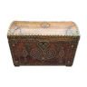 Wooden box and antique leather