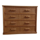 Vintage wicker and rattan 4-drawer chest of drawers