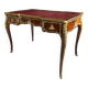 Louis XV style flat desk with marquetry from the Napoleonic III period.