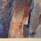 Vintage Modernist Swedish School Abstract Oil Painting