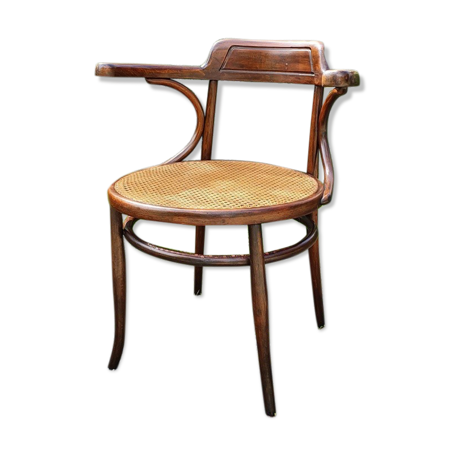 Ungvar desk chair in curved wood 1900 ca