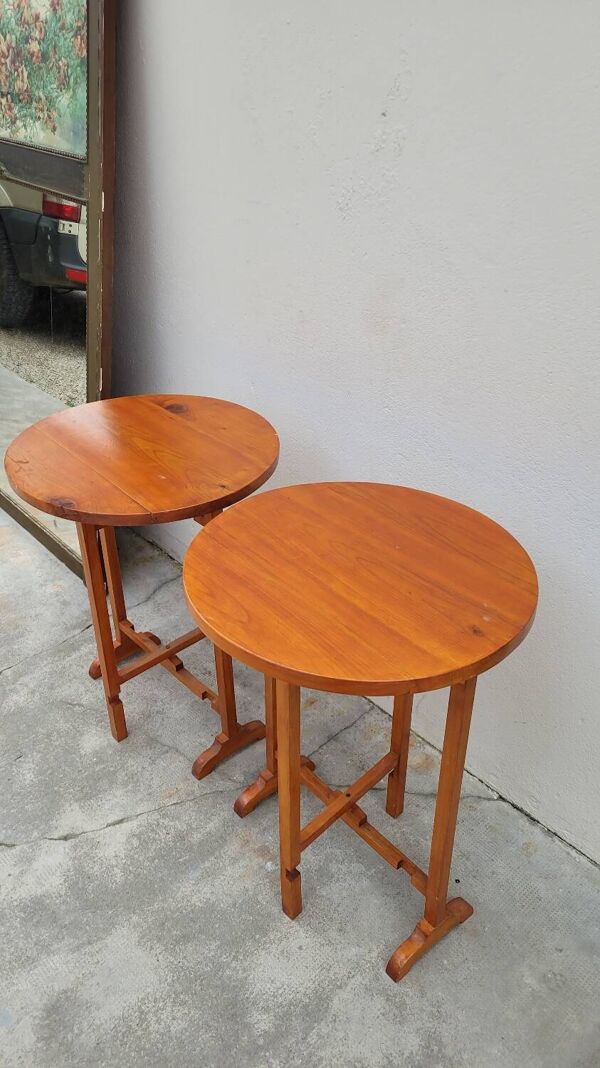 Paire de Tables Pliante bourguignonne vigneronne