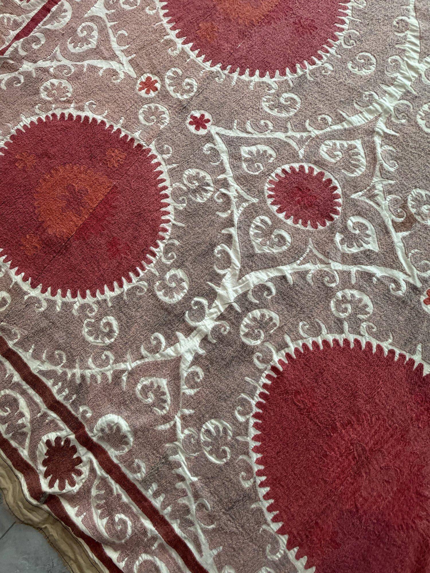 Vintage hand-embroidered tablecloth 230x335 cm