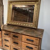 Large vintage gold mirror