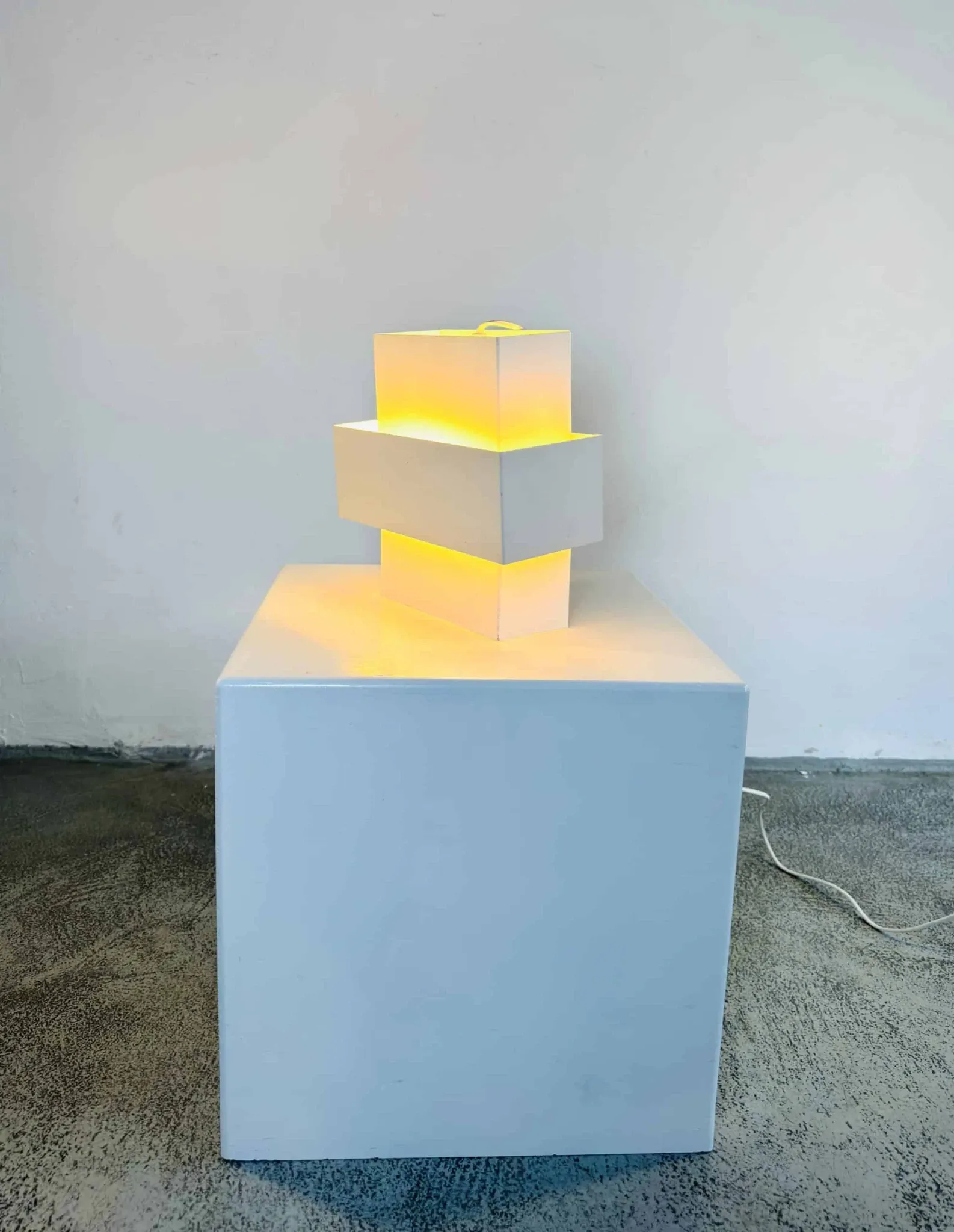 Geometric Wall Lamp By J.J.M. Hoogervorst For Anvia Nederland, The Netherlands, 1960S