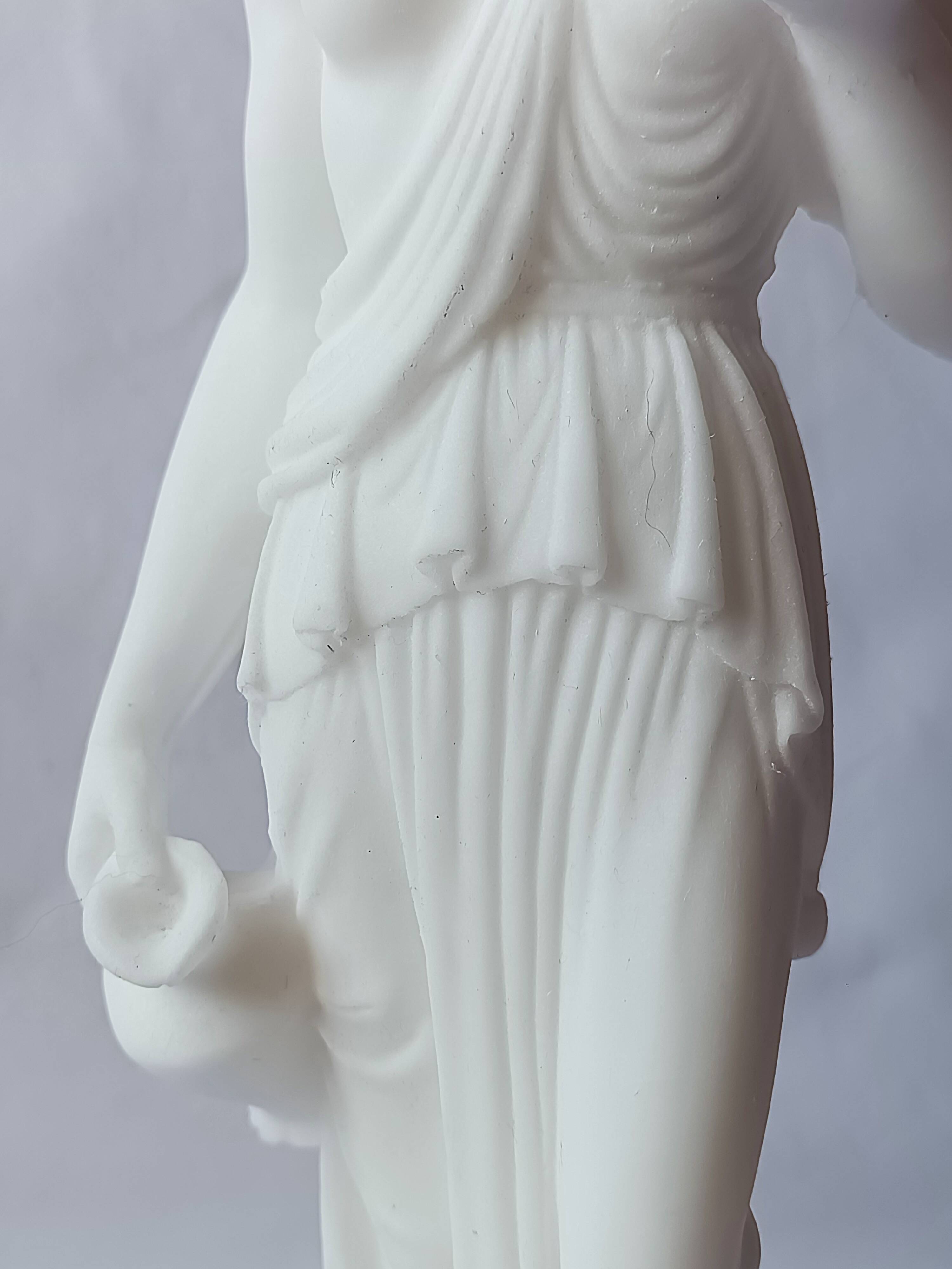 Statue sculpture Greek goddess Hebe marble