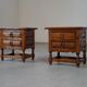 Spanish nightstands in walnut - Spain 1900s