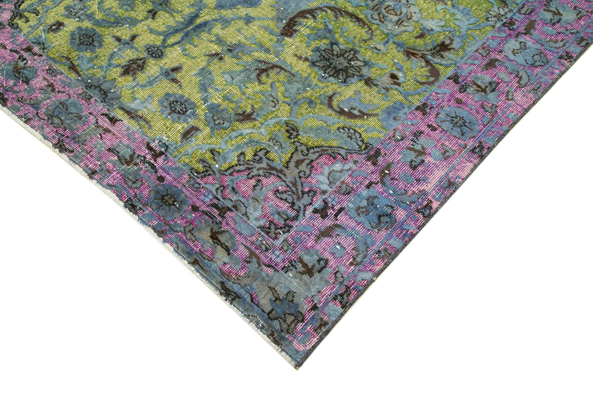 Hand-knotted rustic anatolian 1980s 170 cm x 264 cm