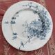 6 Antique earthenware dessert plates, matching patterns