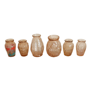 set de 6 vases à bulbe