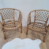 Fauteuils en rotin