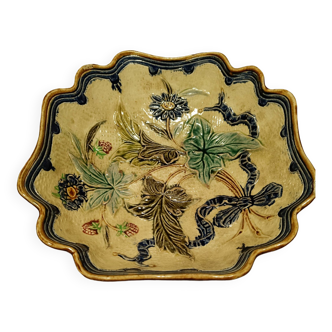 Barbotine salad bowl, 19th century