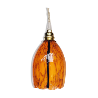 Valauris vintage orange and blue klein walking lamp