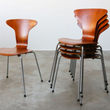 Model 3105 Mosquito chairs by Arne Jacobsen for Fritz Hansen 1967