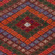 Anatolian handmade kilim rug 116 cm x 105 cm