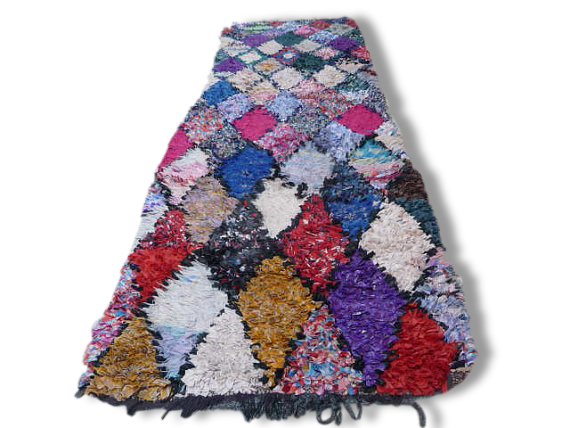 Carpet Boucherouite 278 x 82 cm