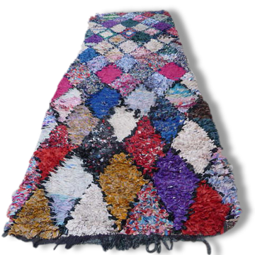 Carpet Boucherouite 278 x 82 cm