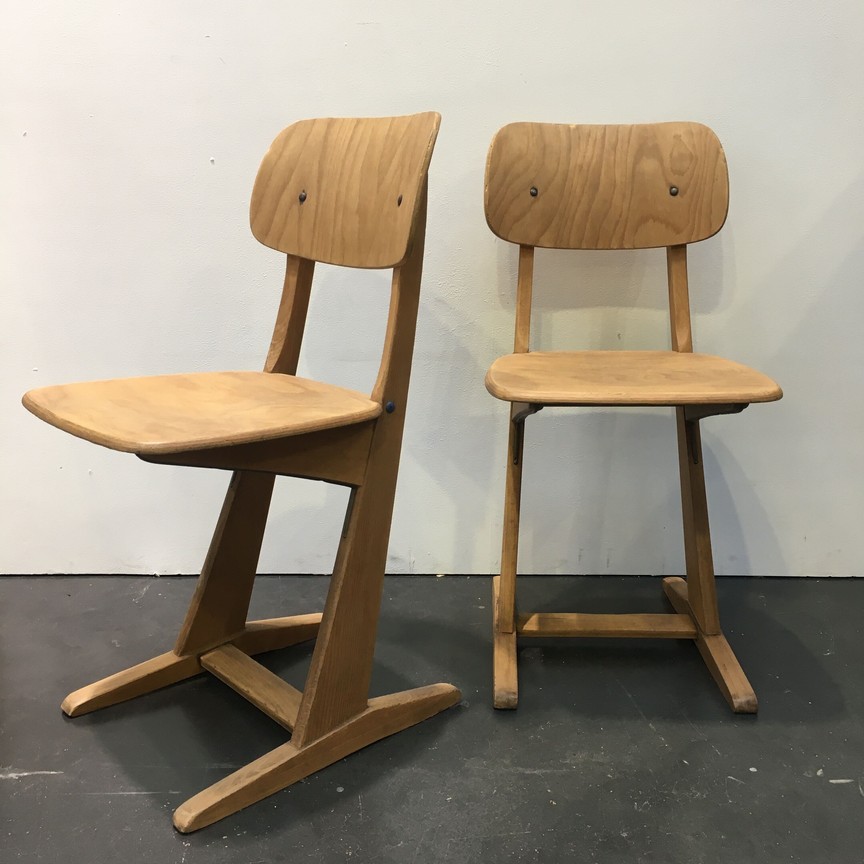Paire de chaises par Karl Nothhelfer pour Casala