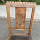 Chaise art déco bois et marron