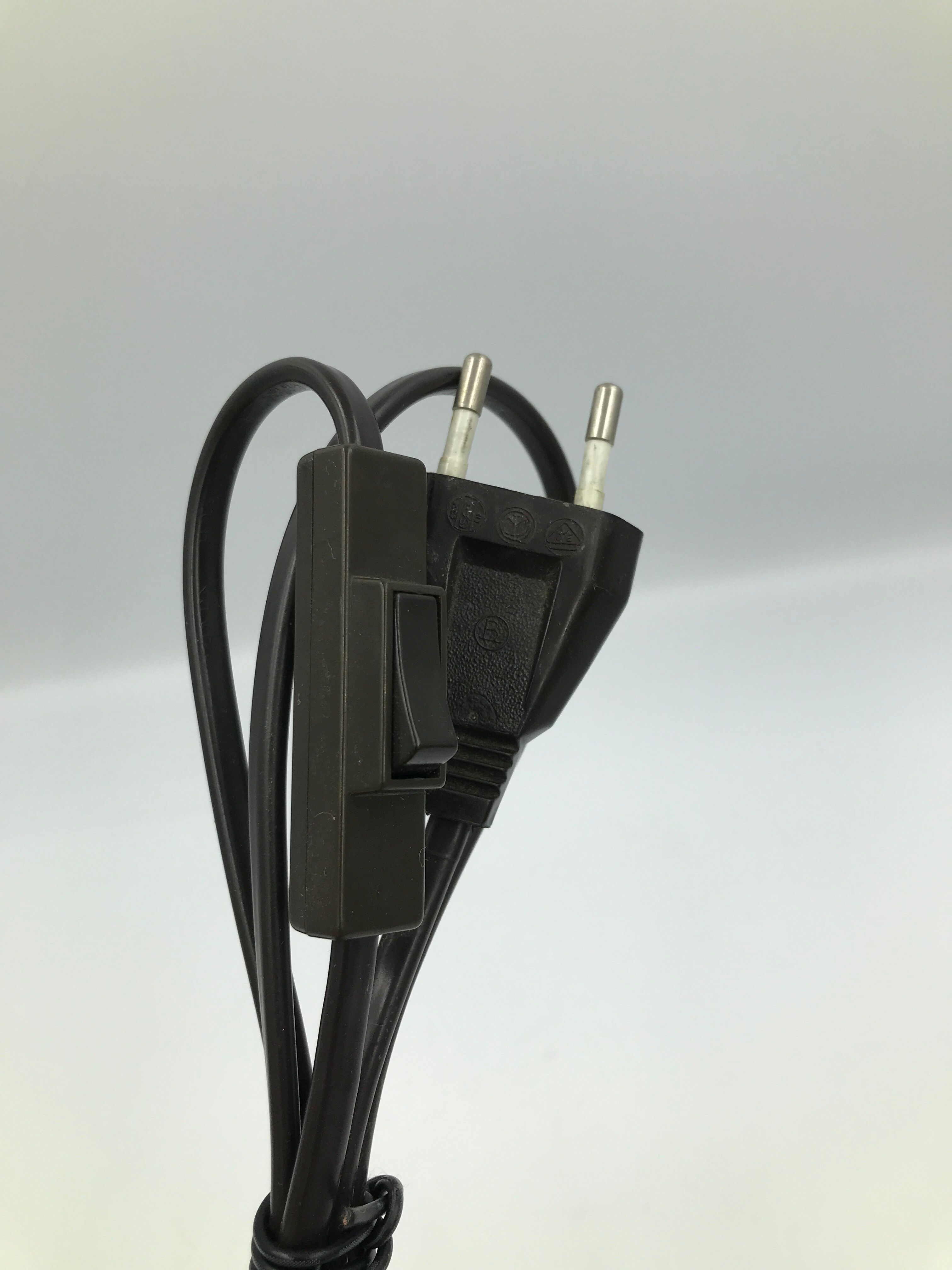 Old ceramic and wood bedside lamp