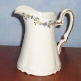 Pitcher in Limoges porcelain, barbel decoration