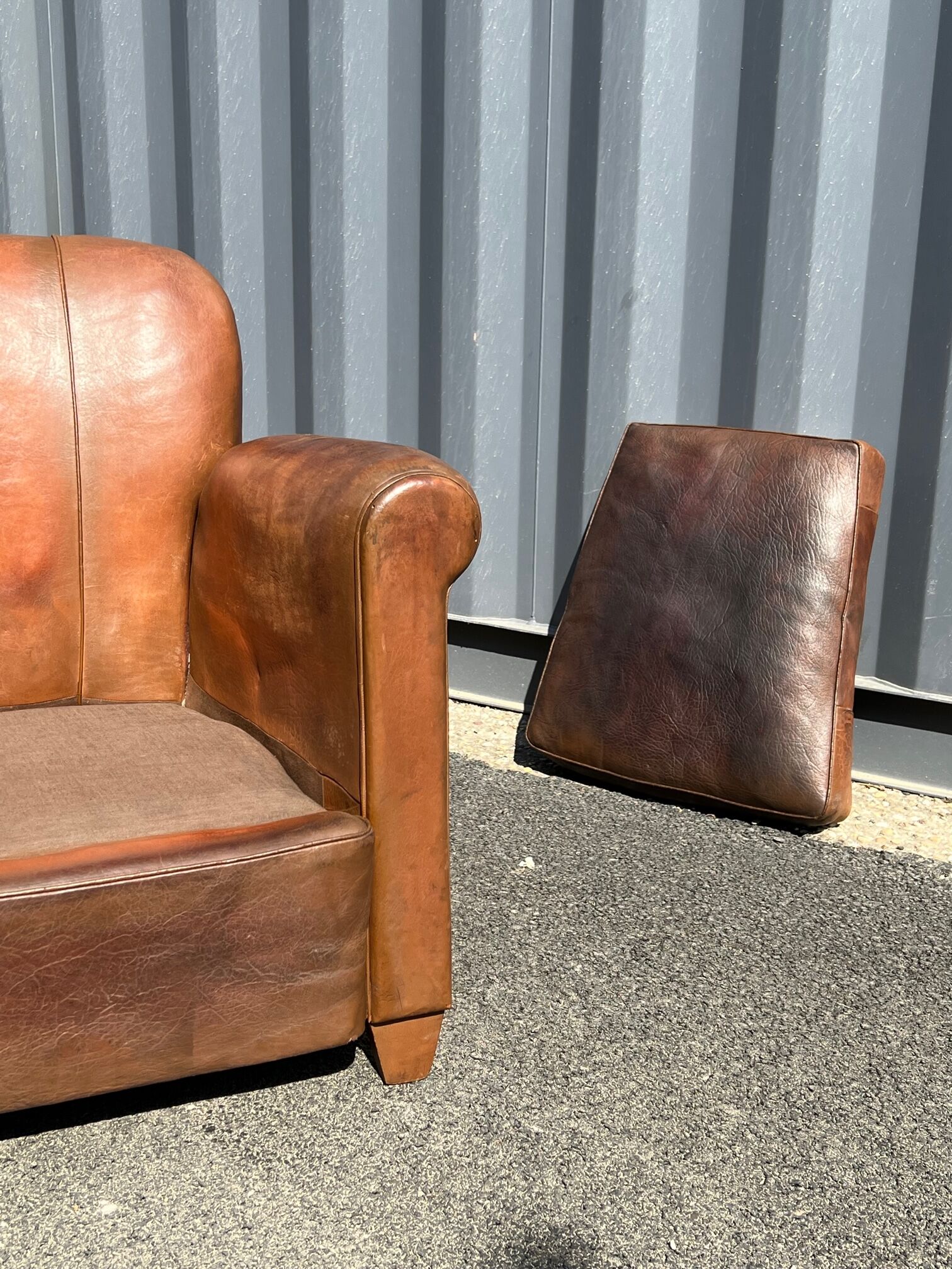 Leather clubs pair from the 1950s