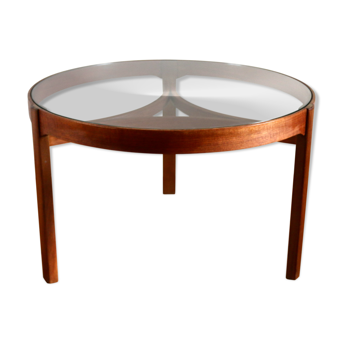 Scandinavian coffee table vintage teak Nathan